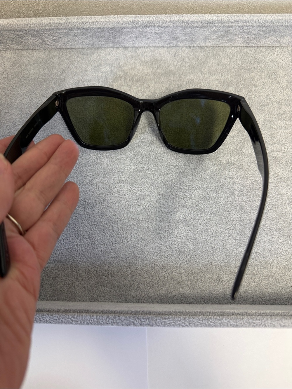 NWT Serengeti Rolla Glossy Black Cat-Eye Polarized Sunglasses Eyesize 54 - Picture 3 of 10